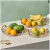 3 Pieces Of Round Food Tray Fruit Tea Table Serving Tray Home Desktop Storage Organizer for Hotel Storage Platters