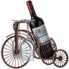 Vintage Metal Bicycle Wine Rack Holder Stand Free Standing Small Tabletop Bottle Holder Water and Wine Bottle Holder for Home Kitchen Dining Room