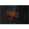 Hisense Built-in Solo Microwave Oven With Grill HB25MOBX7, Safety Switch, Defrost, Auto Programs, Digital Display, Inox Interior, 900W - Black