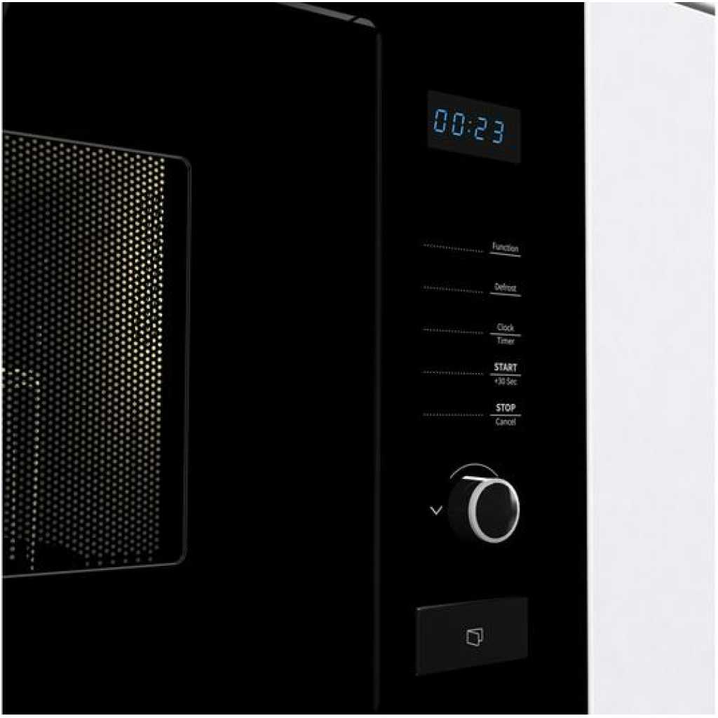Hisense 25 - Litres Built-In Solo Microwave Oven B25MOBX7; 900W, Grill, Digital Display, Satety Switch, Defrost, Auto Programmes, Inox Interior - Black