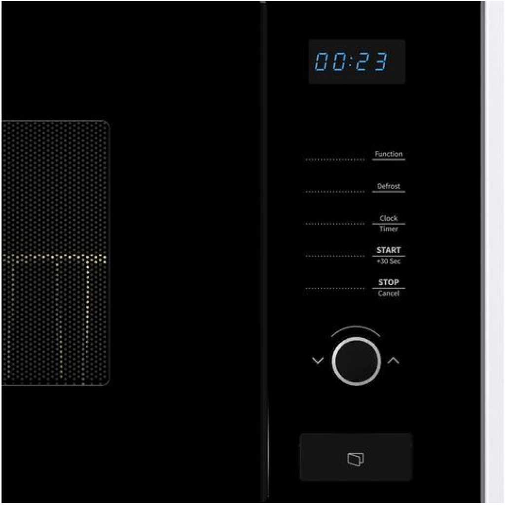 Hisense 25 - Litres Built-In Solo Microwave Oven B25MOBX7; 900W, Grill, Digital Display, Satety Switch, Defrost, Auto Programmes, Inox Interior - Black