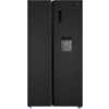 CHiQ 680L CSS680NPIK3 Side-By-Side Fridge, Inverter and No Frost Technology, Water Dispenser, LED Display (Black)