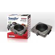 Sonifer Single Burner Electric Hot Plate Cooking Stove Cooker- Silver