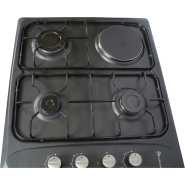 Blueflame Built-in Hob 60x60cm, Cooktop, 3 Gas + 1 Electric Plate, Auto Gas Ignition B431-UP - Black
