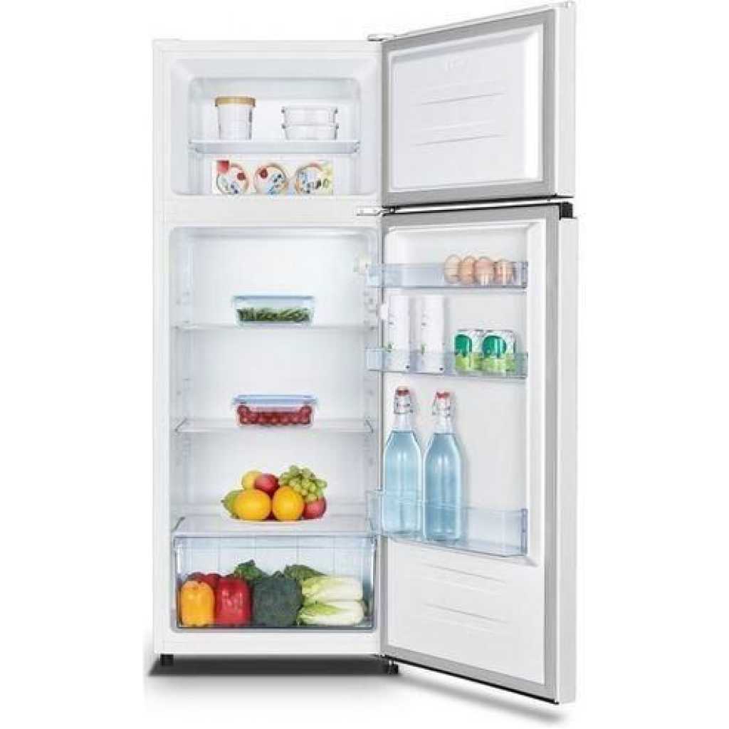 SPJ 270 Litres Fridge; Double Door Top Mount Freezer Defrost Refrigerator With Dispenser - Silver