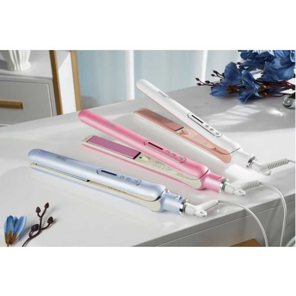 Dsp 5 Heat Settings 220°C Digital Hair Straightener Styling Tool- Multicolor