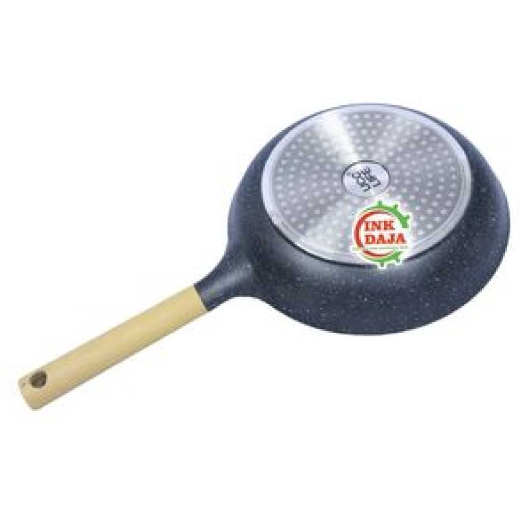 30CM Non Stick Ceramic Coated Frying Pan Kitchenware Cooking Round Roti Egg Chapati Pan -Black