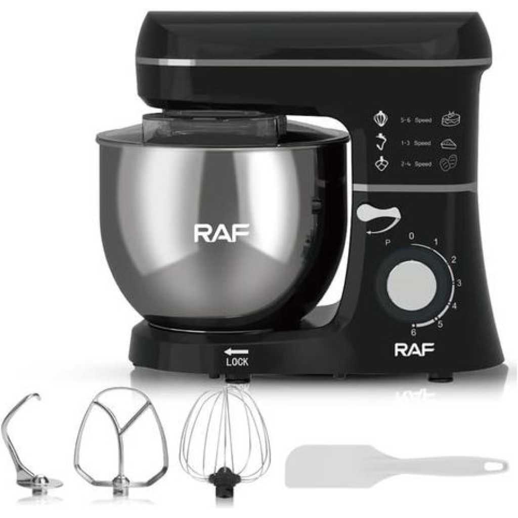 RAF 6-Speed Kitchen 8L Electric Food Stand Mixer Kneading Bread Dough Mixer- Multicolor