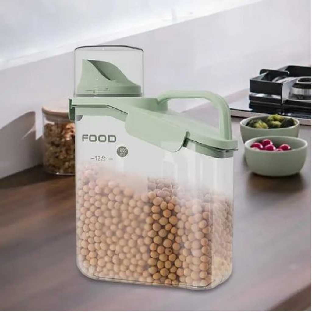3 Pieces Of 2500ml, 1800ml, 1500ml Cereal Containers Storage Dispenser, Airtight Dry Food Storage Containers with Lids BPA Free Cereal Dispensers for Flour, Sugar, Grain, Rice Beans & Baking Supply Storage Bin