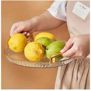 3 Pieces Of Round Food Tray Fruit Tea Table Serving Tray Home Desktop Storage Organizer for Hotel Storage Platters