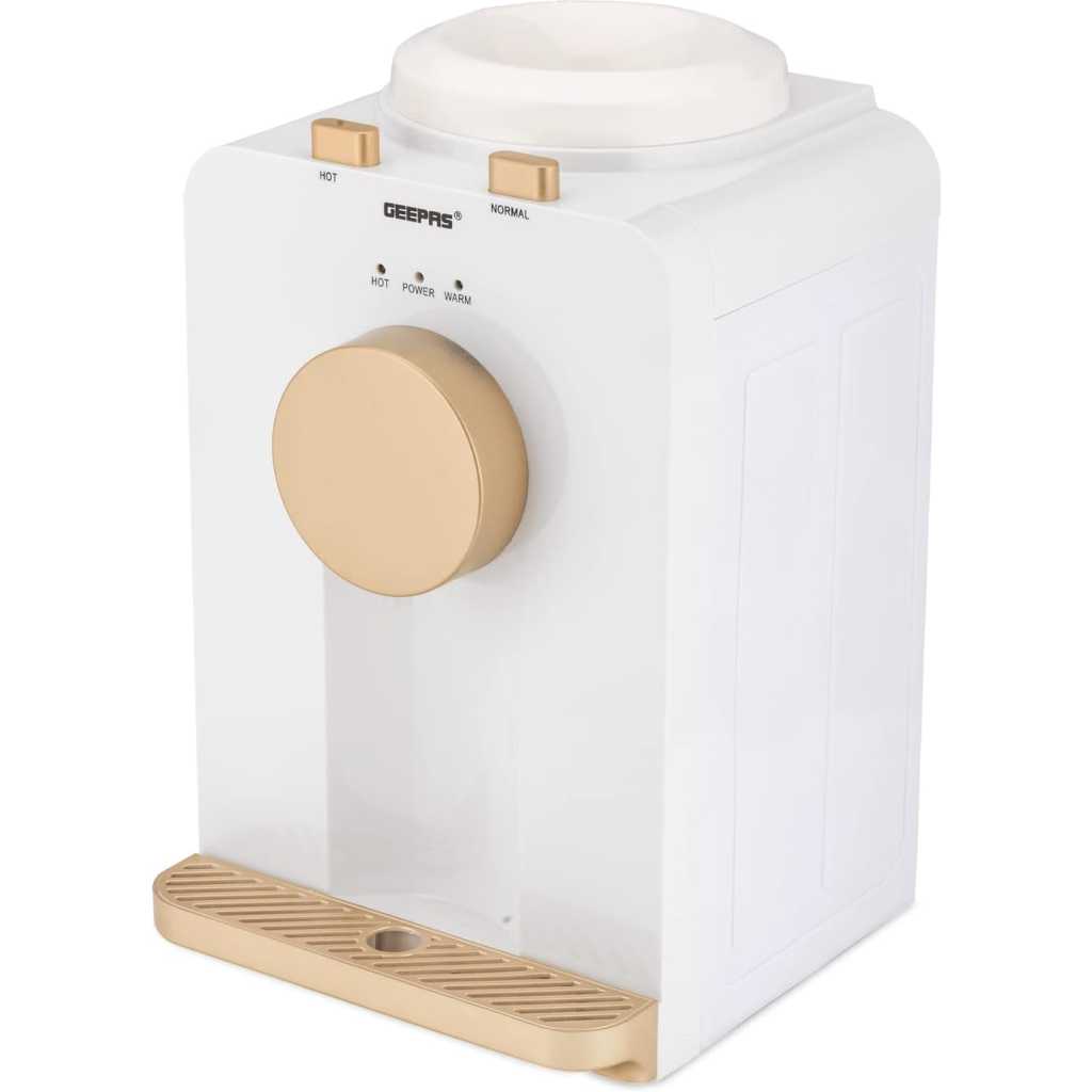 Geepas Hot And Normal Water Dispenser, GWD17032 - Stainless Steel Water Tank, Normal and Hot, Two Taps