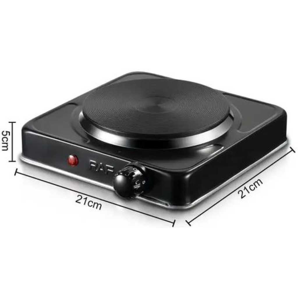 RAF Electric Ceramic Stove 1000 W cooking hot plate with temperature control overheat protection electric cooker- Black