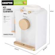 Geepas Hot And Normal Water Dispenser, GWD17032 - Stainless Steel Water Tank, Normal and Hot, Two Taps