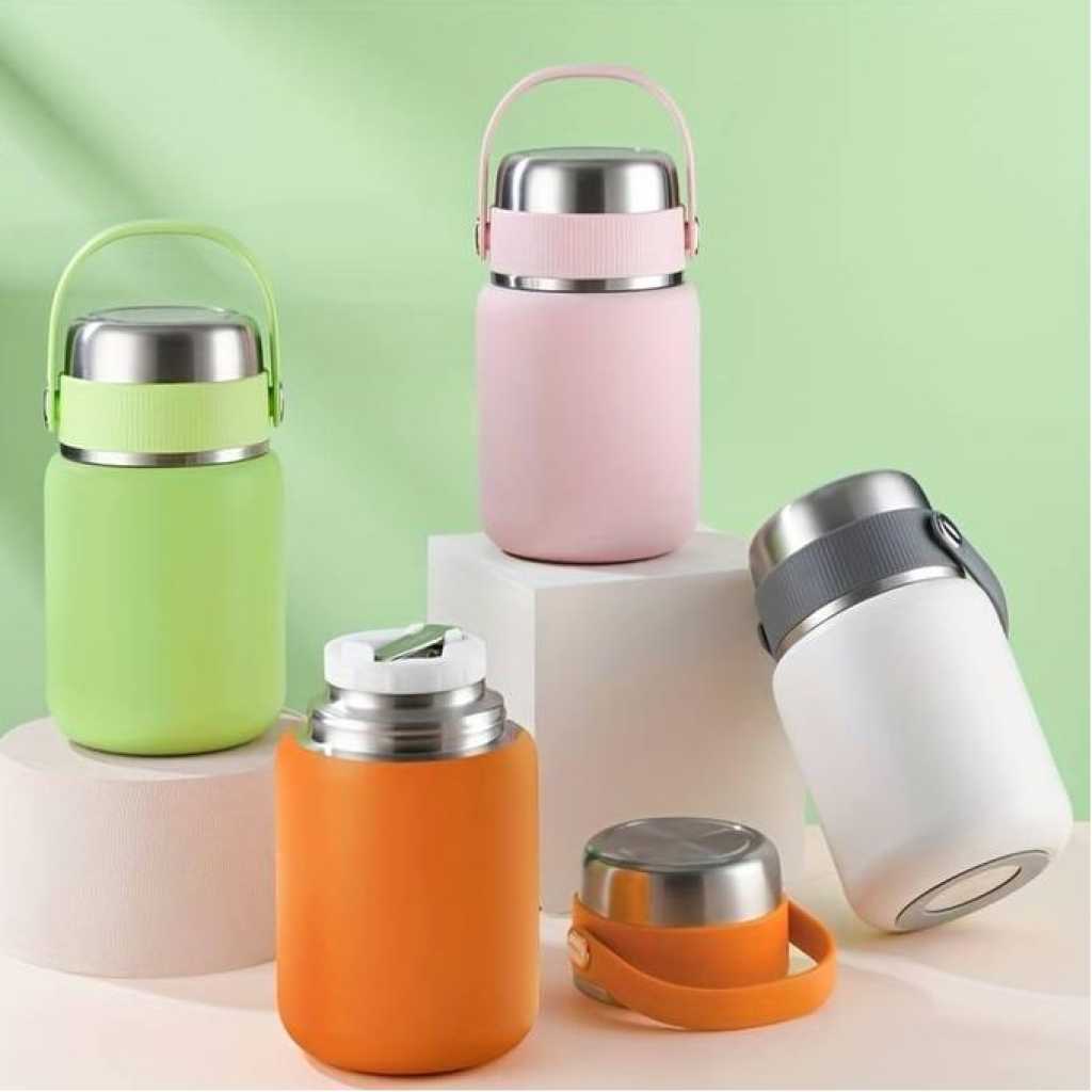 Zego Vacuum stainless steel stewing beaker Food Flask stewing pot, portable insulation barrel Food Container Lunch Box home and work