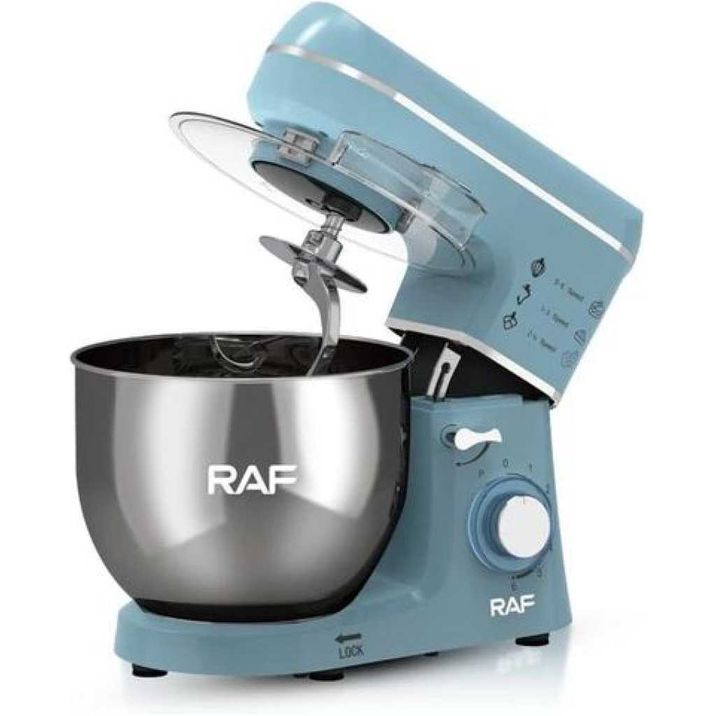 RAF 6-Speed Kitchen 8L Electric Food Stand Mixer Kneading Bread Dough Mixer- Multicolor