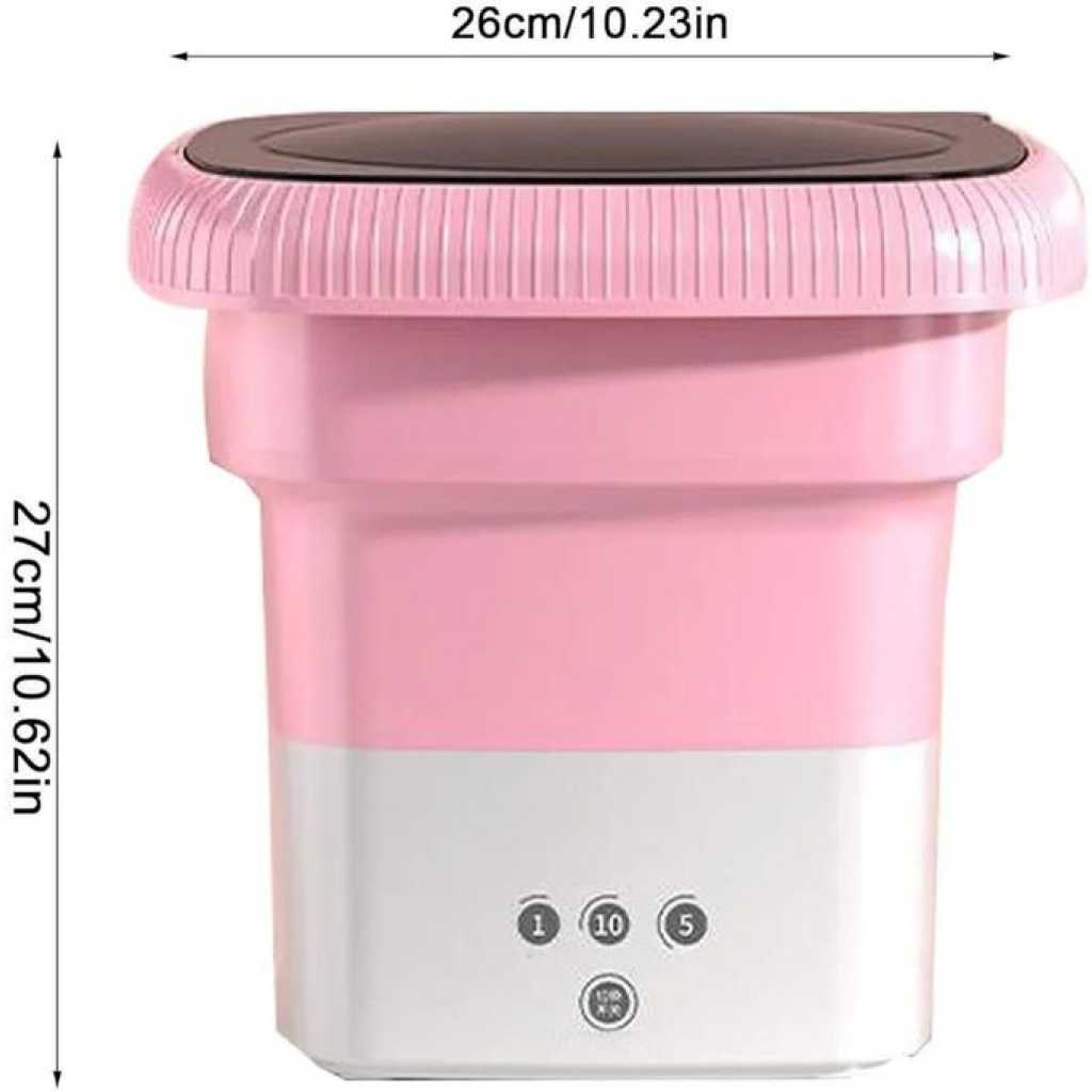 Portable Foldable Washing Machine, High Capacity Mini Washer With Spin Dryer, Camping Travel Mini Washing Machin, Deep Cleaning Half Automatic Wash Lightweight Washer Touch Screen, For Baby Clothes Underwear Socks