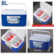 4 Set Of 5L 13L 27L 45L Plastic Cooler Box, Outdoor Waterproof Insulated Ice Cooler Box Lunch Box For Camping Picnic Beach Car Cans Fish Barbecues Food- Multicolor