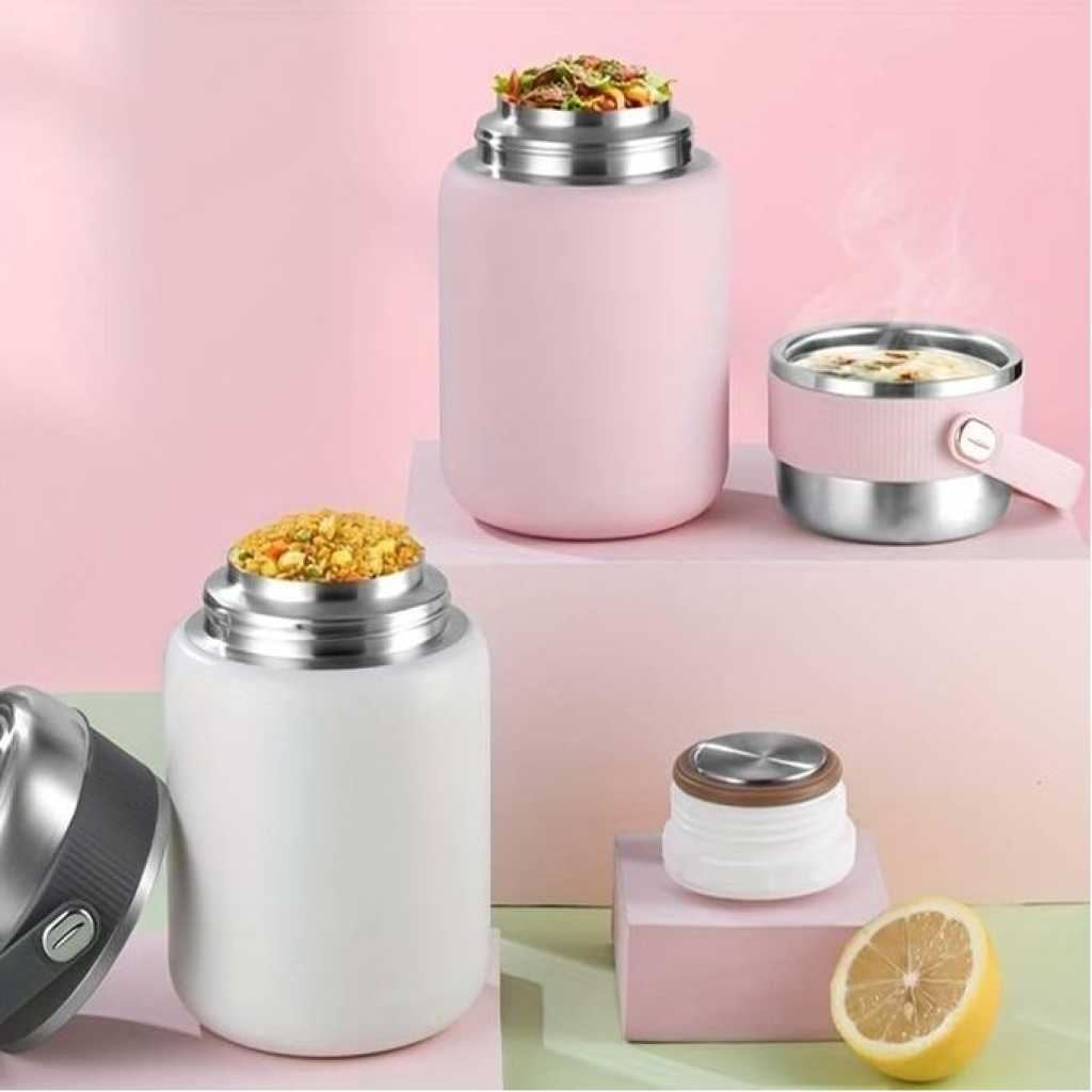 Zego Vacuum stainless steel stewing beaker Food Flask stewing pot, portable insulation barrel Food Container Lunch Box home and work