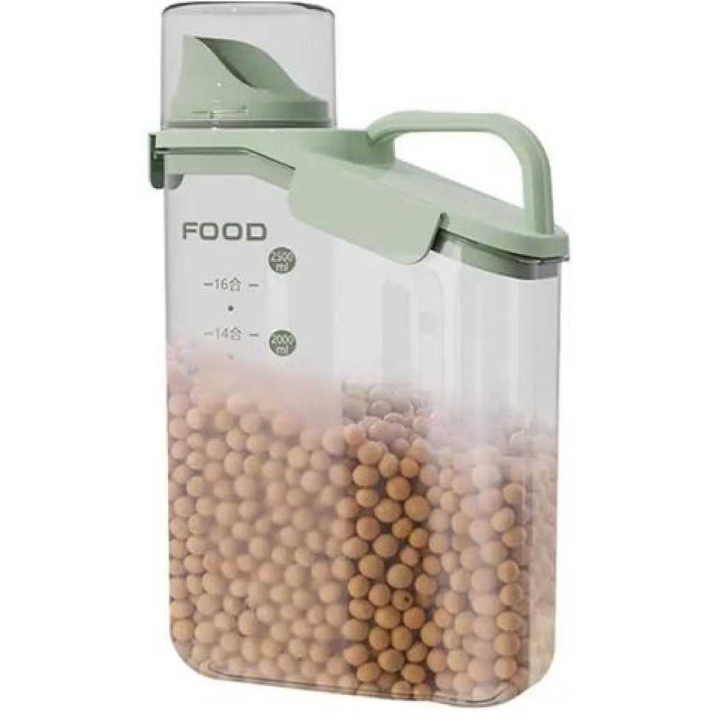 3 Pieces Of 2500ml, 1800ml, 1500ml Cereal Containers Storage Dispenser, Airtight Dry Food Storage Containers with Lids BPA Free Cereal Dispensers for Flour, Sugar, Grain, Rice Beans & Baking Supply Storage Bin