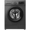 LG F4J3TYG6J 8kg Front Load Washing Machine, Black