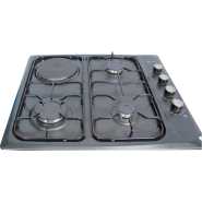 Blueflame Built-in Hob 60x60cm, Cooktop, 3 Gas + 1 Electric Plate, Auto Gas Ignition B431-UP - Black