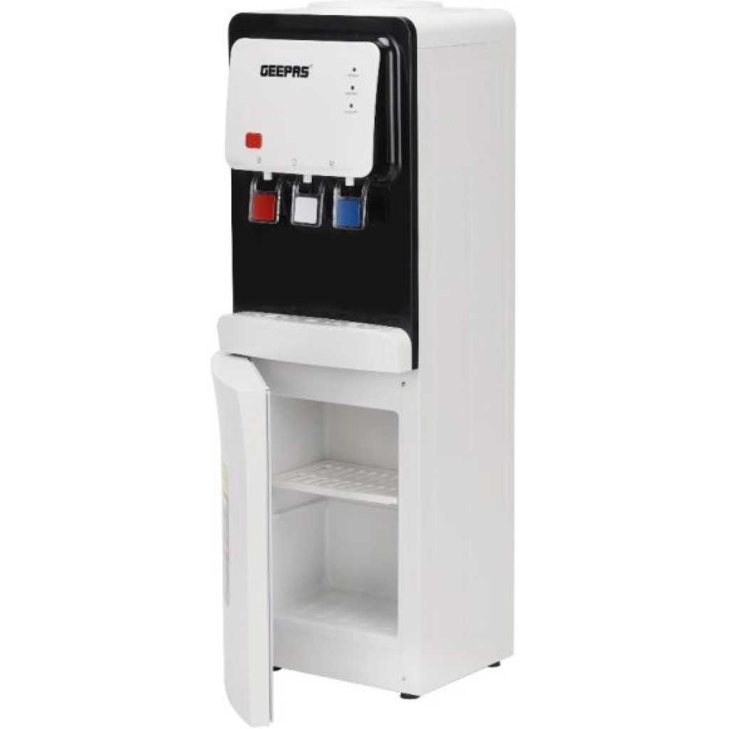 Geepas 3-Taps Top Load Water Dispenser with Bottom Cabinet GWD17019