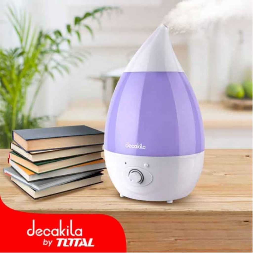 Decakila Humidifier Ultrasonic 1.6L 25W Coverage Area: 25-30 Square Meter KUAH001L