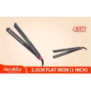 Decakila Hair Straightener 43W Ceramic Coating 2.5CM Flat Iron Electric Temperature Control KEHS034B