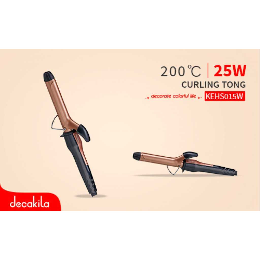 Decakila Curling Iron Tong 34W Ceramic 200℃ KEHS015W