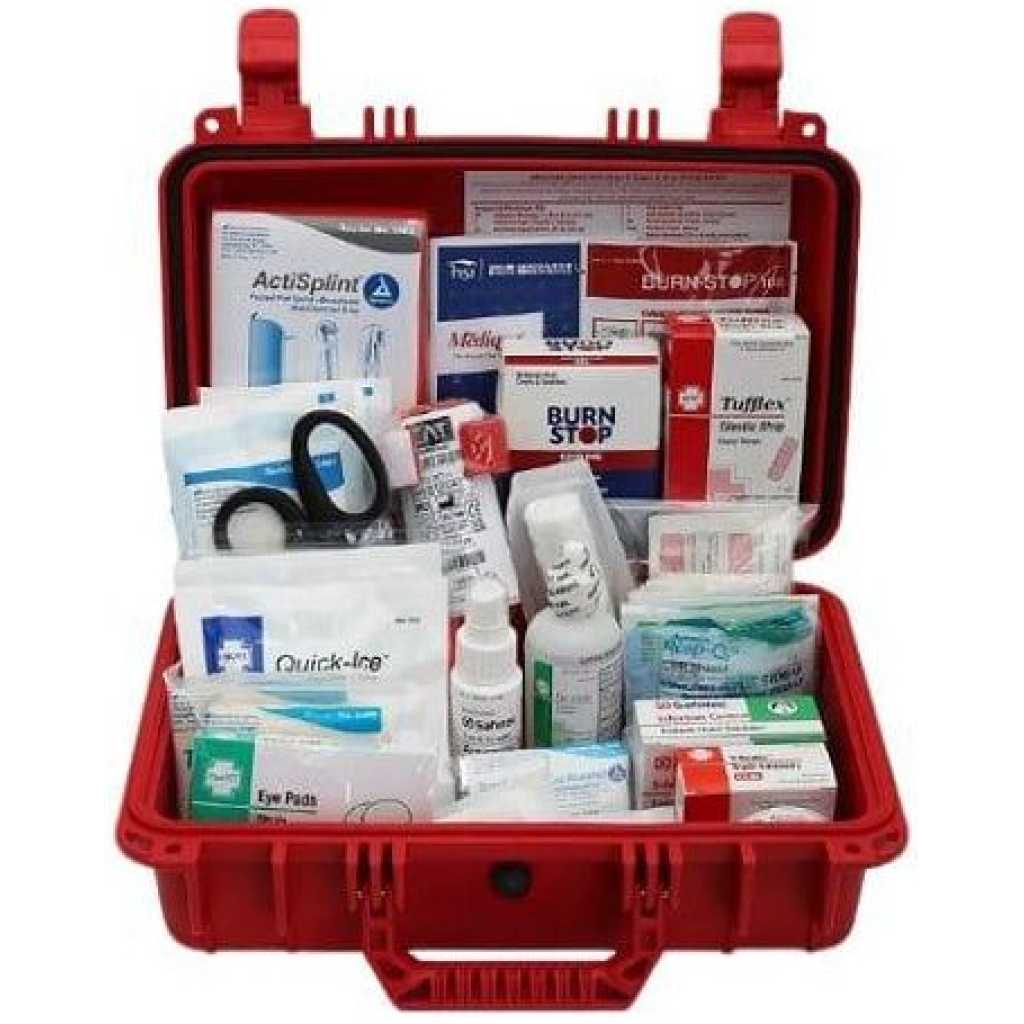 Standard First Aid Kit Box HSE For 50 People Essential Box For Workplace And Home.