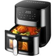 Avinas 3.8 Litre Oil Chips Chicken Deep Fryer With Removable Bowl & Thermostat - Sliver