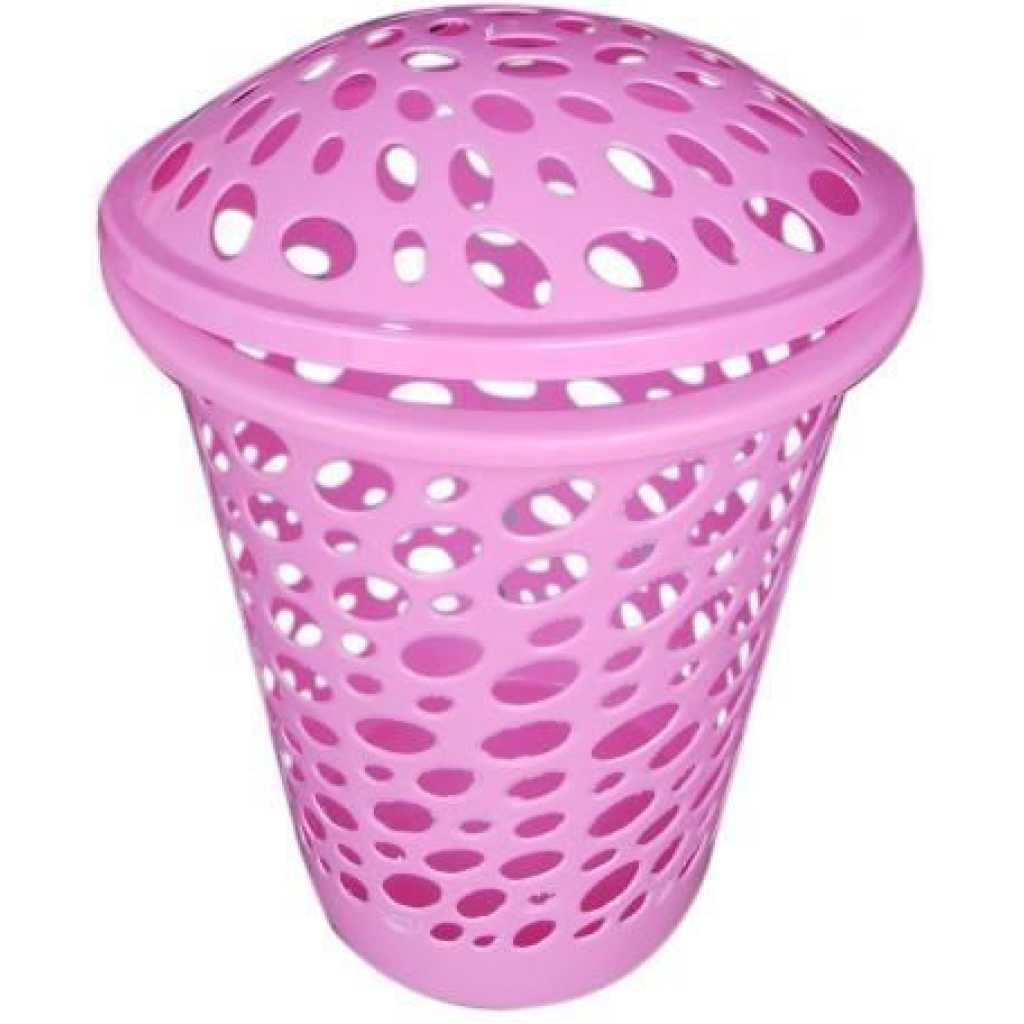 Laundry Basket, Design May Vary- Pink