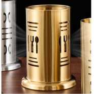 New style Stainless Steel Golden Cutlery Holder Drainer Spoon Fork Chopsticks Storage Basket Rack Kitchen Accessories Organizer