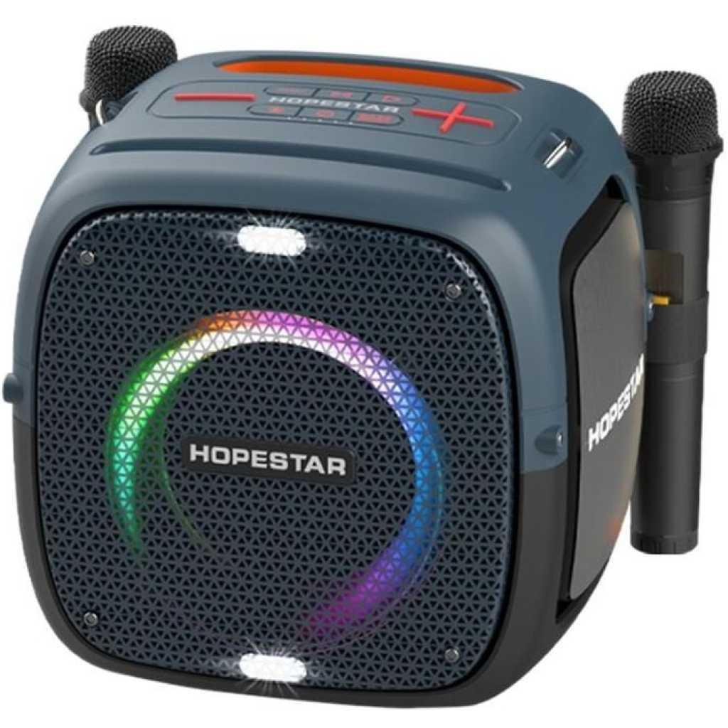 Hopestar Party One 80W RGB Lighting Wireless Bluetooth Speaker - Black, Green