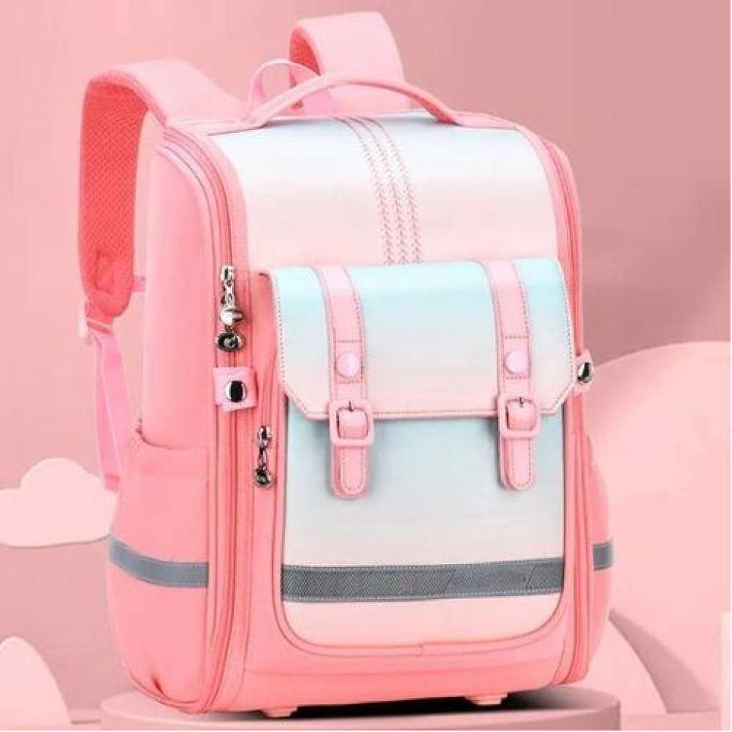 16 Inch Fashion School Bags Kids Backpack Many Pockets Waterproof Lightweight School Bags - Multicolor