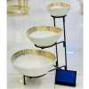 3 Tier Serving Bowl Set Three Tiered Serving Bowls Kitchen Food Display Dessert Presentation Stand Party Food Tray Set- Multicolor