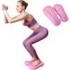 3 in 1 Portable Double Sided Indoor Inflatable Balance Stepper Wobble Cushion Wiggle Seat, PVC Massage Dots Cushions Board Leg Exerciser Yoga Stove pipe Foot Pedal Exercise Machine Office Gym Fitness Tool- Multicolor