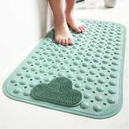 Non Slip Bath Mats For Inside Bath, Bath Mats For Inside Shower, Rectangle Shower Mat Anti Slip,Sturdy Suction Cup Attaching,Comfortable For Feet, Nonslip For Stand Up Showers And Small Bathtubs -Multicolor