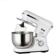 Dsp 1200W 5.5L Stand Mixer 6 Speed Adjustment Lifting Design Stainless Steel Bowl Copper Motor Suitable for Kneading Noodles Stirring Cream- Multicolor