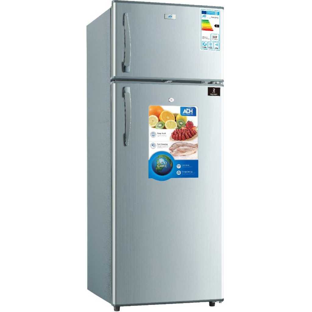ADH BCD-358 358 - Litres Fridge, Double Door Refrigerator - Silver