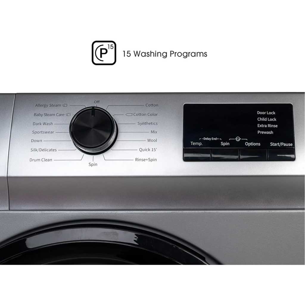 Hisense 6kg Front Loading Washing Machine 1000 RPM Free Standing Model WFVB6010MS - Grey