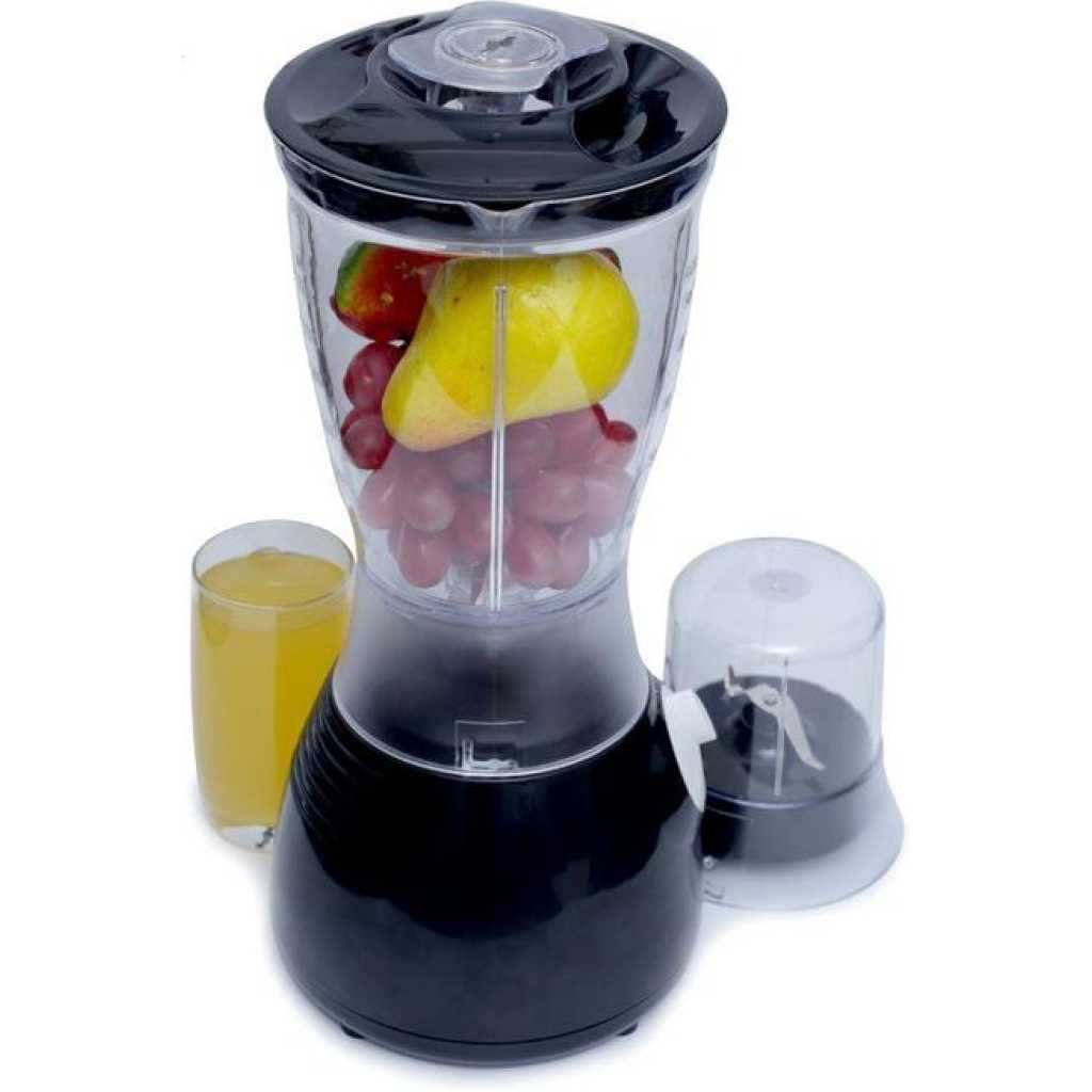 Pixel 1.5 Litres Jar Blender, 2 In1 Double - Black