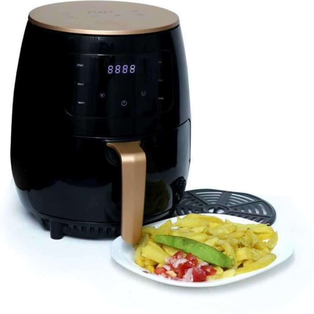 Pixel 6 Litres Healthy Oil Free Air Fryer – Black