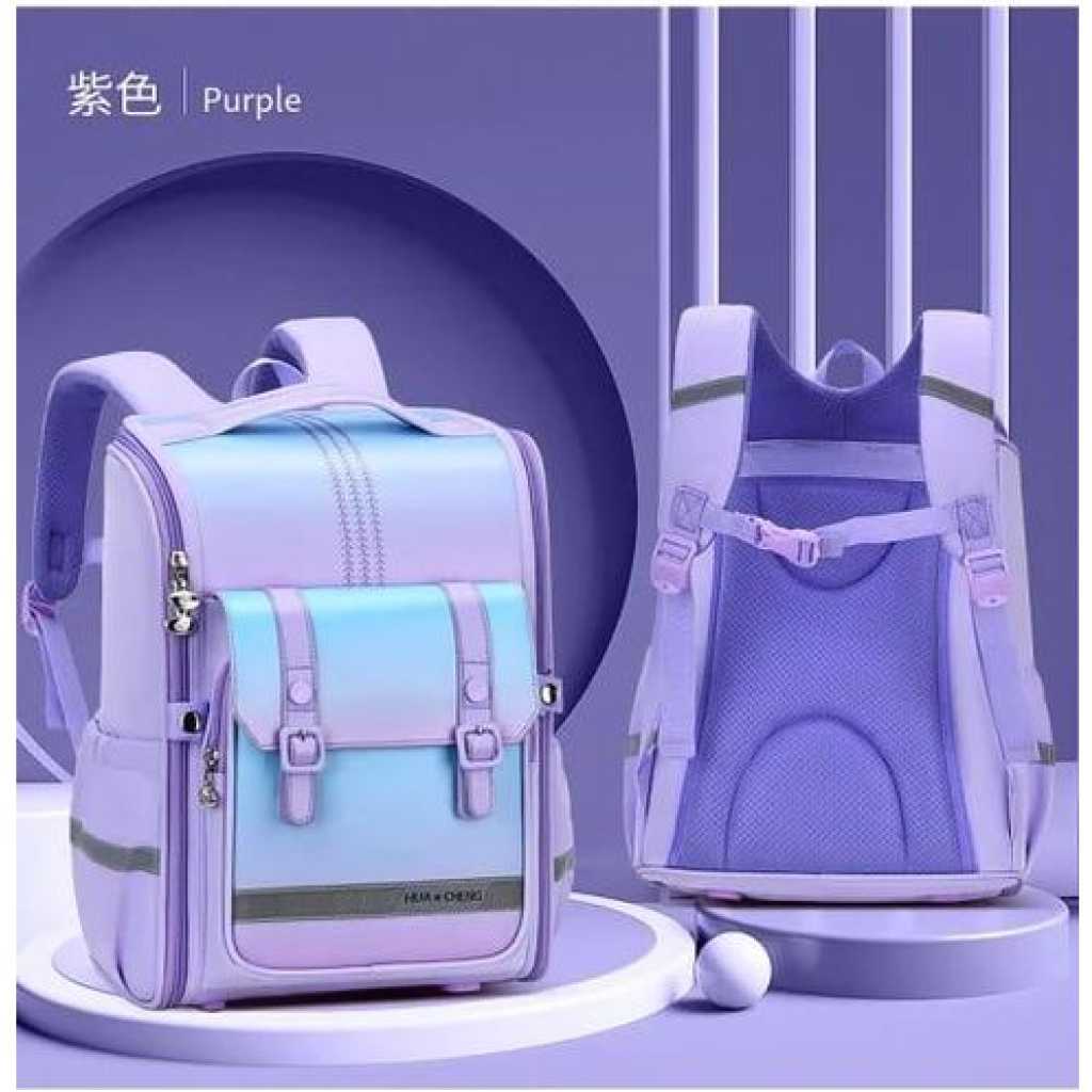 16 Inch Fashion School Bags Kids Backpack Many Pockets Waterproof Lightweight School Bags - Multicolor