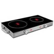 Dsp Double Seat Electric Infrared Cooker Induction Heater Ceramic Glass Plate LED Display Control Timer -Multicolor