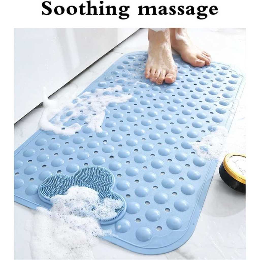 Non Slip Bath Mats For Inside Bath, Bath Mats For Inside Shower, Rectangle Shower Mat Anti Slip,Sturdy Suction Cup Attaching,Comfortable For Feet, Nonslip For Stand Up Showers And Small Bathtubs -Multicolor