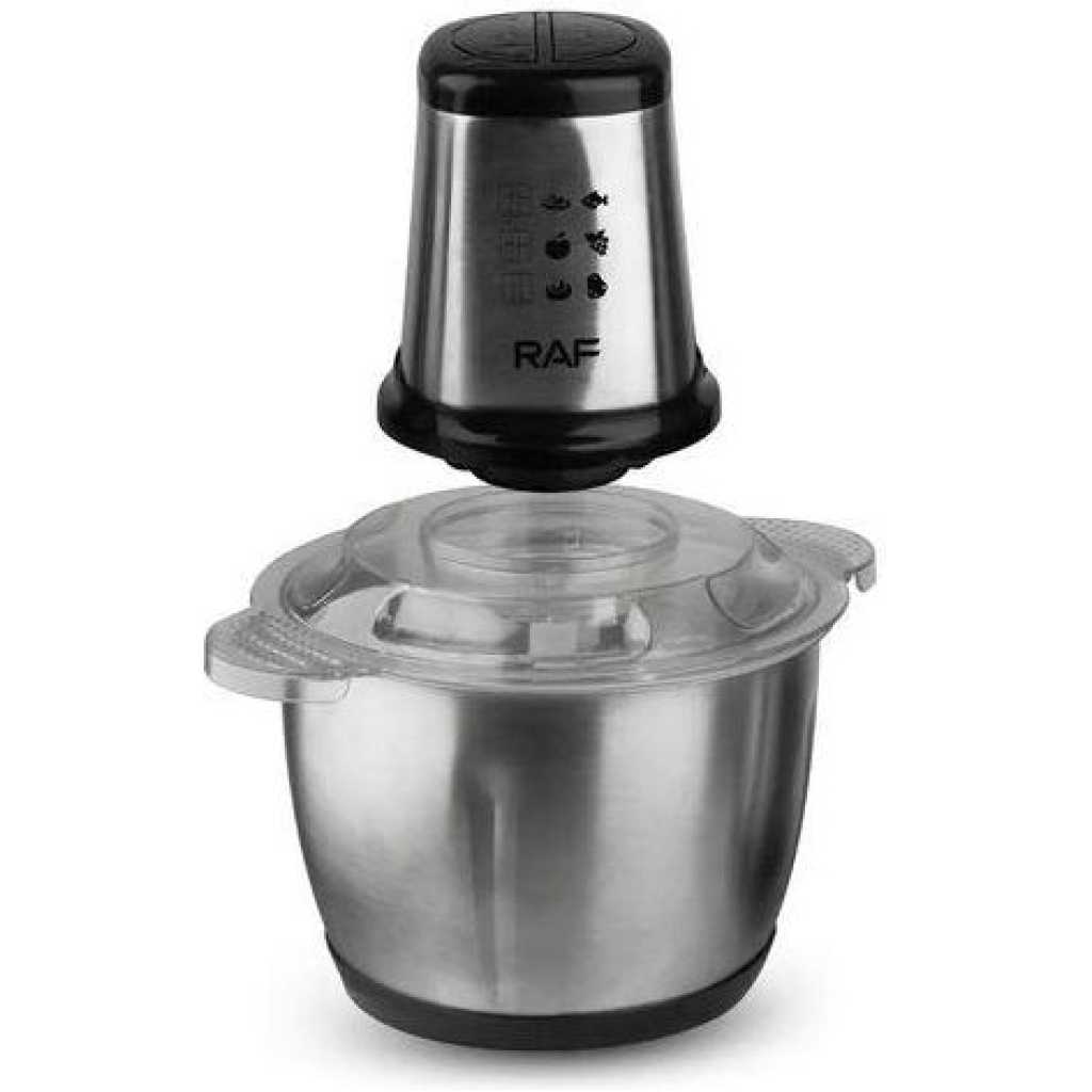 RAF Electric Meat Grinder Food Processor Chopper Stainless Steel Kitchen Machines Vegetable Chopper Slicer Machine Household Grinder