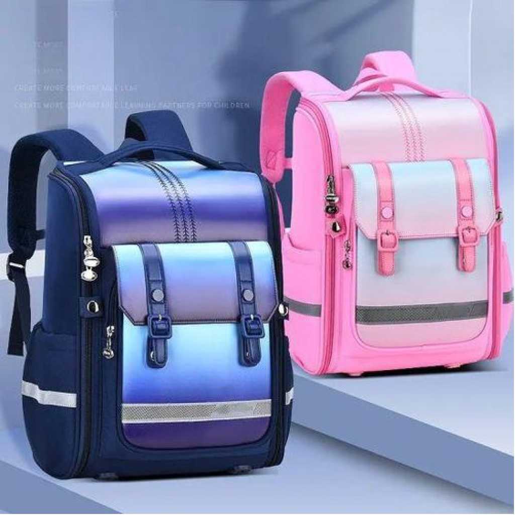 16 Inch Fashion School Bags Kids Backpack Many Pockets Waterproof Lightweight School Bags - Multicolor