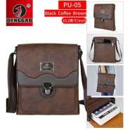 DENGGAO 10.2 Inch Leather Messenger Crossbody Shoulder Bag For Men Work Business Casual Adjustable Straps- Multicolor
