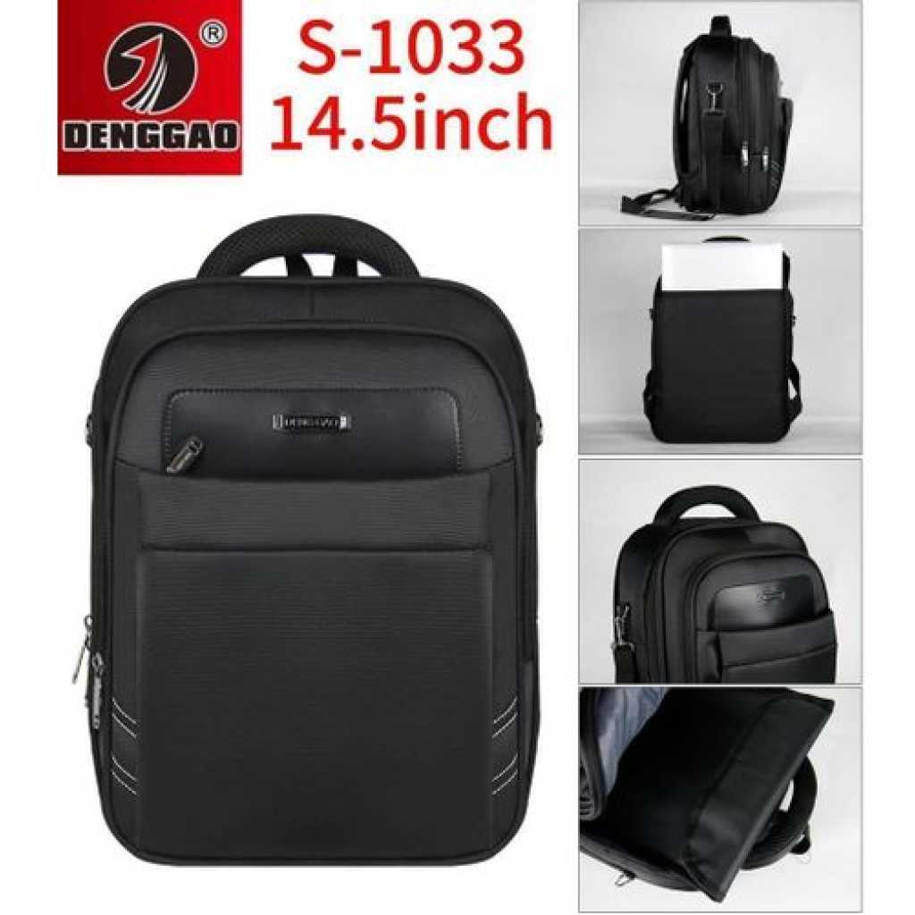 DENGGAO 14 Inch Laptop Backpack, Anti Theft Travel Backpack with USB Charging Port, Water Resistant Lightweight Computer Daypack Fits Macbook Up to 14inch for Women- Black